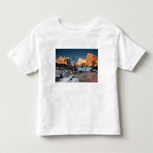 USA, Utah, Zion National Park. Mountain sunrise Toddler T-Shirt (Front)