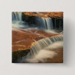 USA, Utah, Zion National Park. Scenic from 2 15 Cm Square Badge