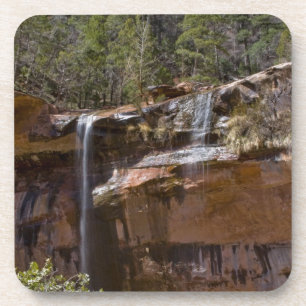 USA, Utah, Zion National Park, Water Falls at Coaster