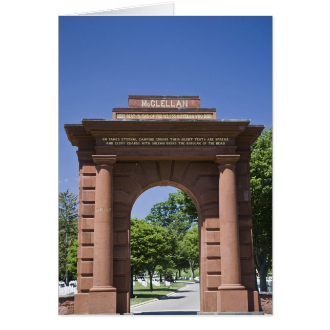 USA, VA, Arlington. McClellan Gate at Arlington (Front)