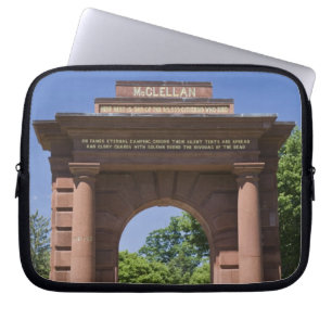 USA, VA, Arlington. McClellan Gate at Arlington Laptop Sleeve