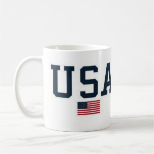 USA varsity letters American Flag Gym Sports  Coffee Mug