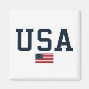 USA varsity letters American Flag Gym Sports  Magnet