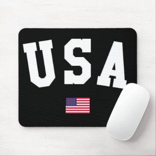 USA varsity letters American Flag Gym Sports Mouse Pad