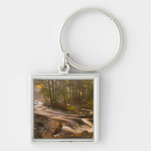 USA, Vermont, East Arlington, Flowing streams 2 Key Ring