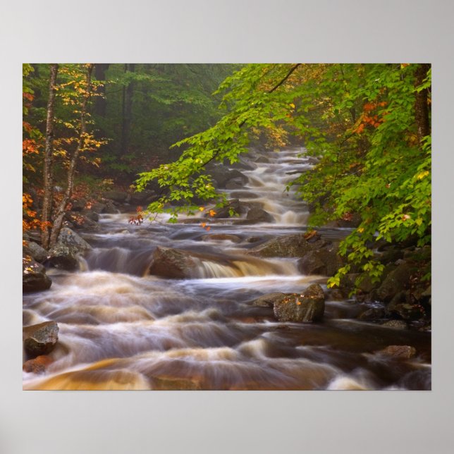USA, Vermont, East Arlington, Flowing streams Poster (Front)