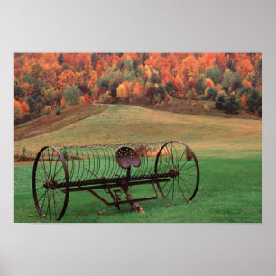 USA, Vermont, Farm. Poster