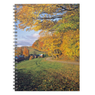 USA, Vermont, Jenne Farm. Fall comes to Jenne Notebook