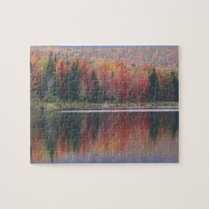 USA, Vermont, McAllister Lake, near Hazens Notch Jigsaw Puzzle