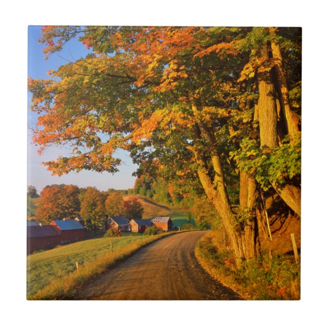 USA, Vermont, South Woodstock Ceramic Tile (Front)