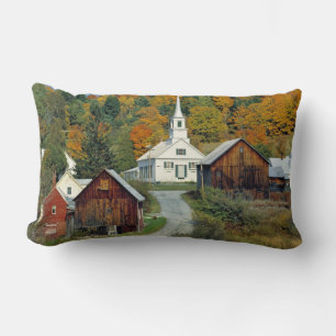 USA, Vermont, Waits River. Fall foliage adds Lumbar Cushion