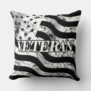 USA Veteran - white vintage Cushion