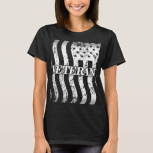 USA Veteran - white vintage vertical T-Shirt
