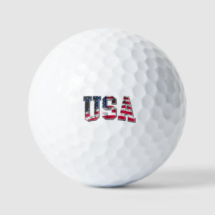 USA Vintage American Flag Golf Balls