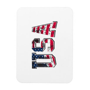 USA Vintage American Flag Magnet