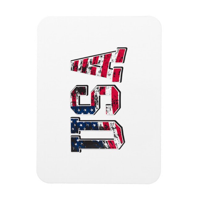 USA Vintage American Flag Magnet (Vertical)