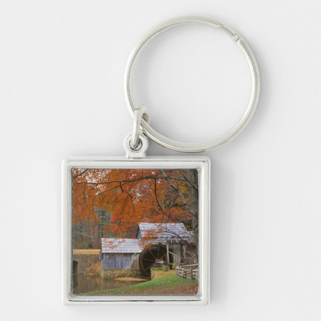 USA, Virginia, Blue Ridge Parkway, Autumn Key Ring (Front)