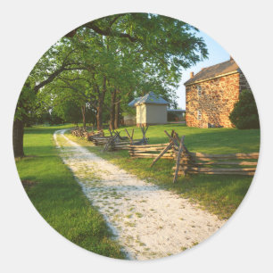 USA, Virginia, Fairfax County, Sully Plantation Classic Round Sticker