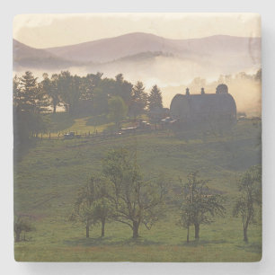 USA, Virginia, Giles County, Farm Stone Coaster