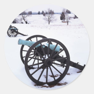 USA, Virginia, Manassas National Battlefield Classic Round Sticker