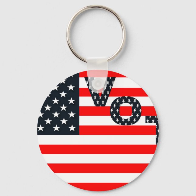 Usa Vote Key Ring (Front)