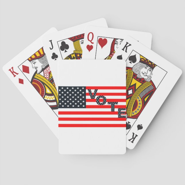 Usa Vote Playing Cards (Back)
