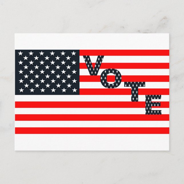 Usa Vote Postcard (Front)