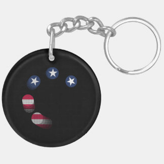 USA vs. CHINA / USA Acrylic Key Ring