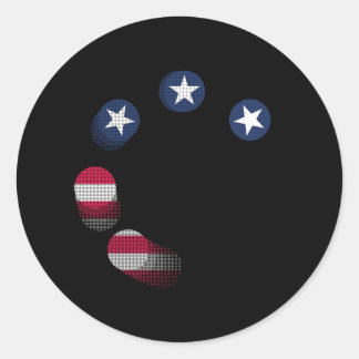 USA vs. CHINA / USA Classic Round Sticker