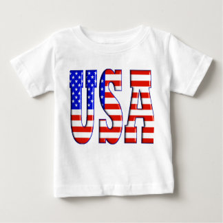 USA W/ AMERICAN FLAG BABY T-Shirt
