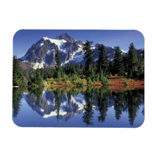 USA, WA, Heather Meadows RA. Mount Shuksan at Magnet