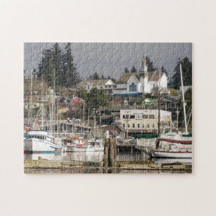 USA, Wa, Kitsap Peninsula. Scenic Town. Jigsaw Puzzle