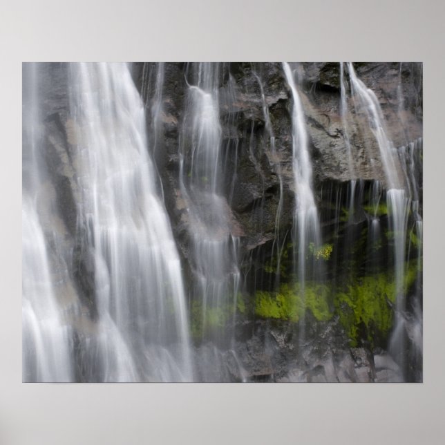 USA, WA, Mt. Rainier NP, Narada Falls Poster (Front)