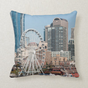 USA, Wa, Seattle. Argosy Harbour Cruise Boat Cushion