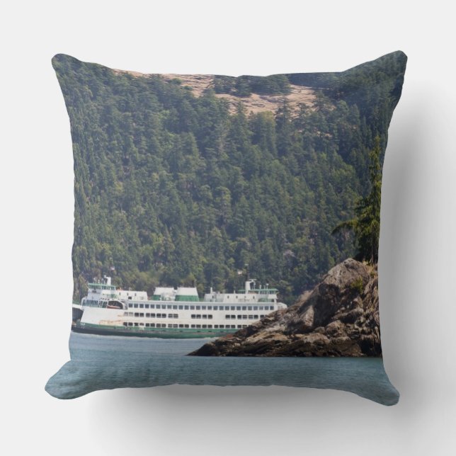 USA, WA. Washington State Ferries Cushion (Front)