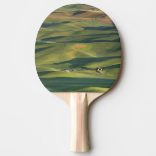 USA, WA, Whitman Co., Palouse Farm Fields From Ping Pong Paddle