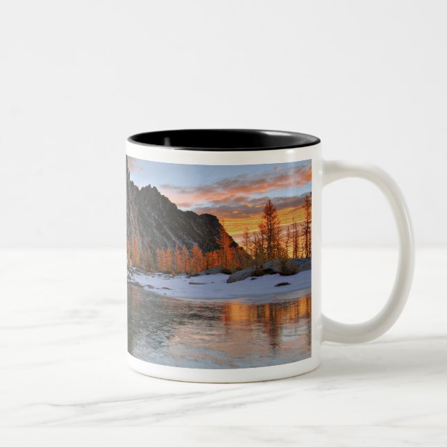 USA, Washington, Cascade Mountains. Prusik Two-Tone Coffee Mug (Right)