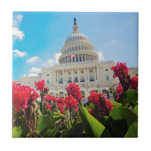 USA, Washington DC, Capitol Building Ceramic Tile