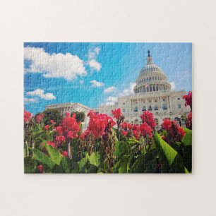 USA, Washington DC, Capitol Building Jigsaw Puzzle