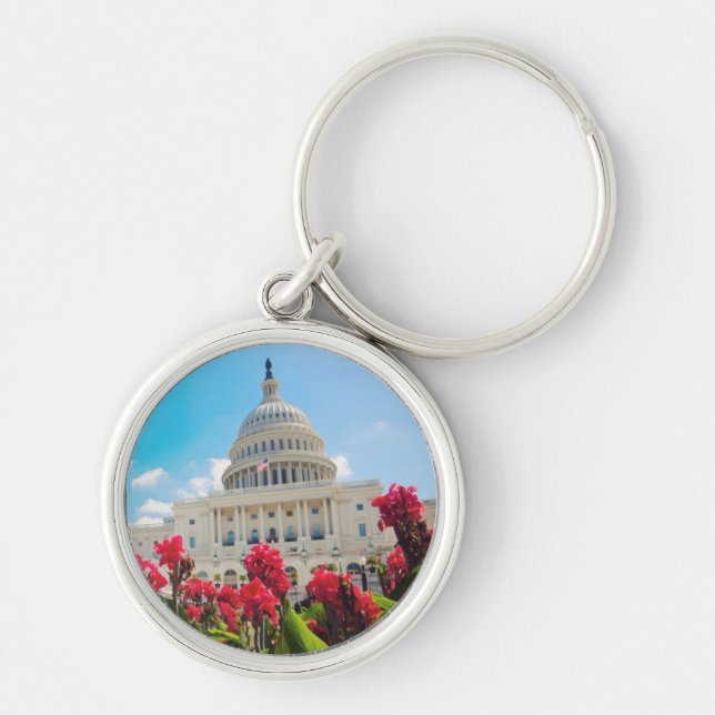 USA, Washington DC, Capitol Building Key Ring (Front)