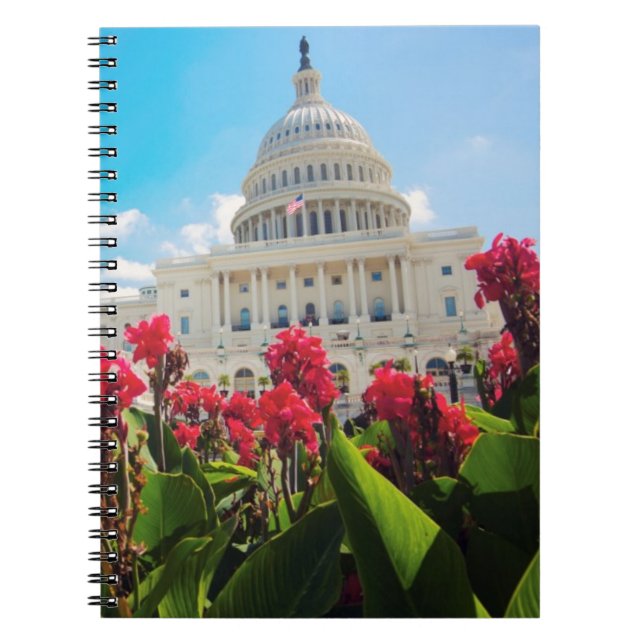 USA, Washington DC, Capitol Building Notebook (Front)