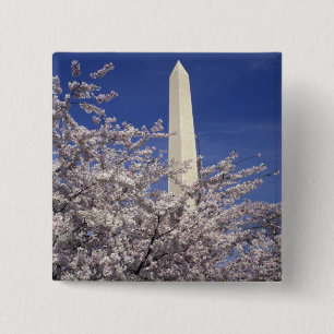 USA, Washington DC. Cherry Blossom Festival and 15 Cm Square Badge