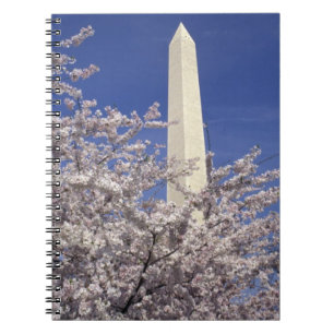 USA, Washington DC. Cherry Blossom Festival and Notebook