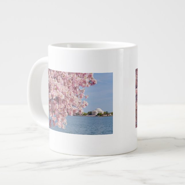 USA, Washington DC, Cherry tree Large Coffee Mug (Front Left)