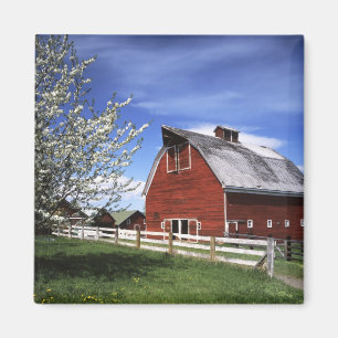 USA, Washington, Ellensburg, Barn Magnet