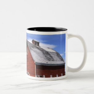 USA, Washington, Ellensburg, Barn Two-Tone Coffee Mug
