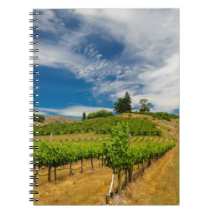 USA, Washington, Lake Chelan. Vineyard 3 Notebook