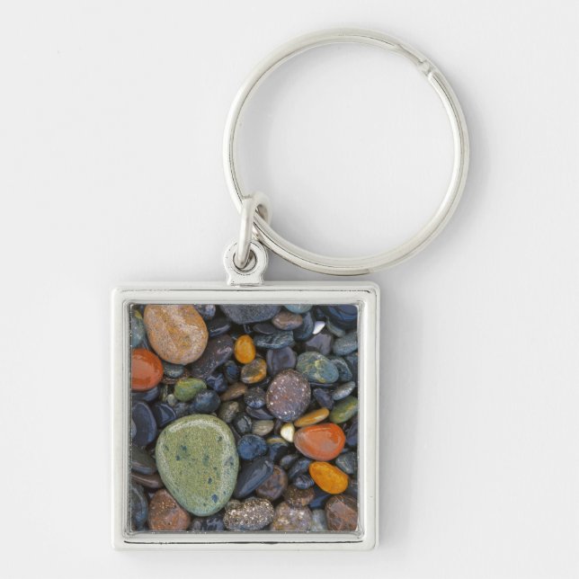 USA, Washington, Lopez Island, Agate Beach Key Ring (Front)
