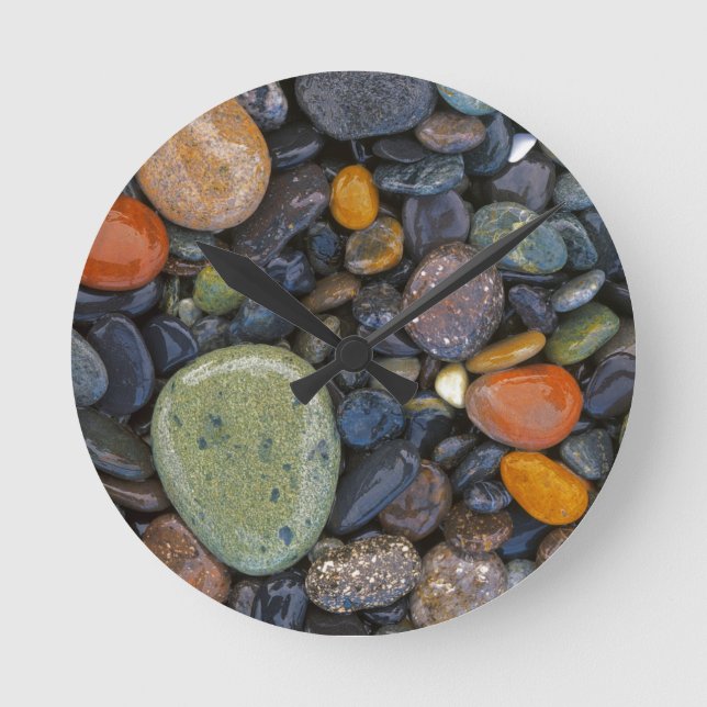 USA, Washington, Lopez Island, Agate Beach Round Clock (Front)