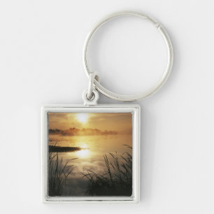 USA, Washington, Lopez Island, Morning fog on Key Ring
